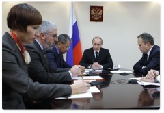 Putin träffar myndighetspersoner i Perm. Foto: www.premier.gov.ru.