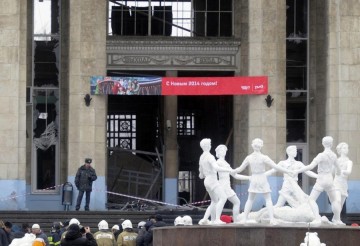 Stationen i Volgograd efter bombdådet. Foto: vyastrebov.livejournal.com