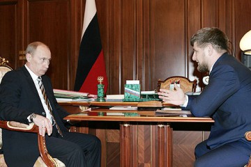 Kadyrov och Putin 2008. Foto: Kremlin.ru